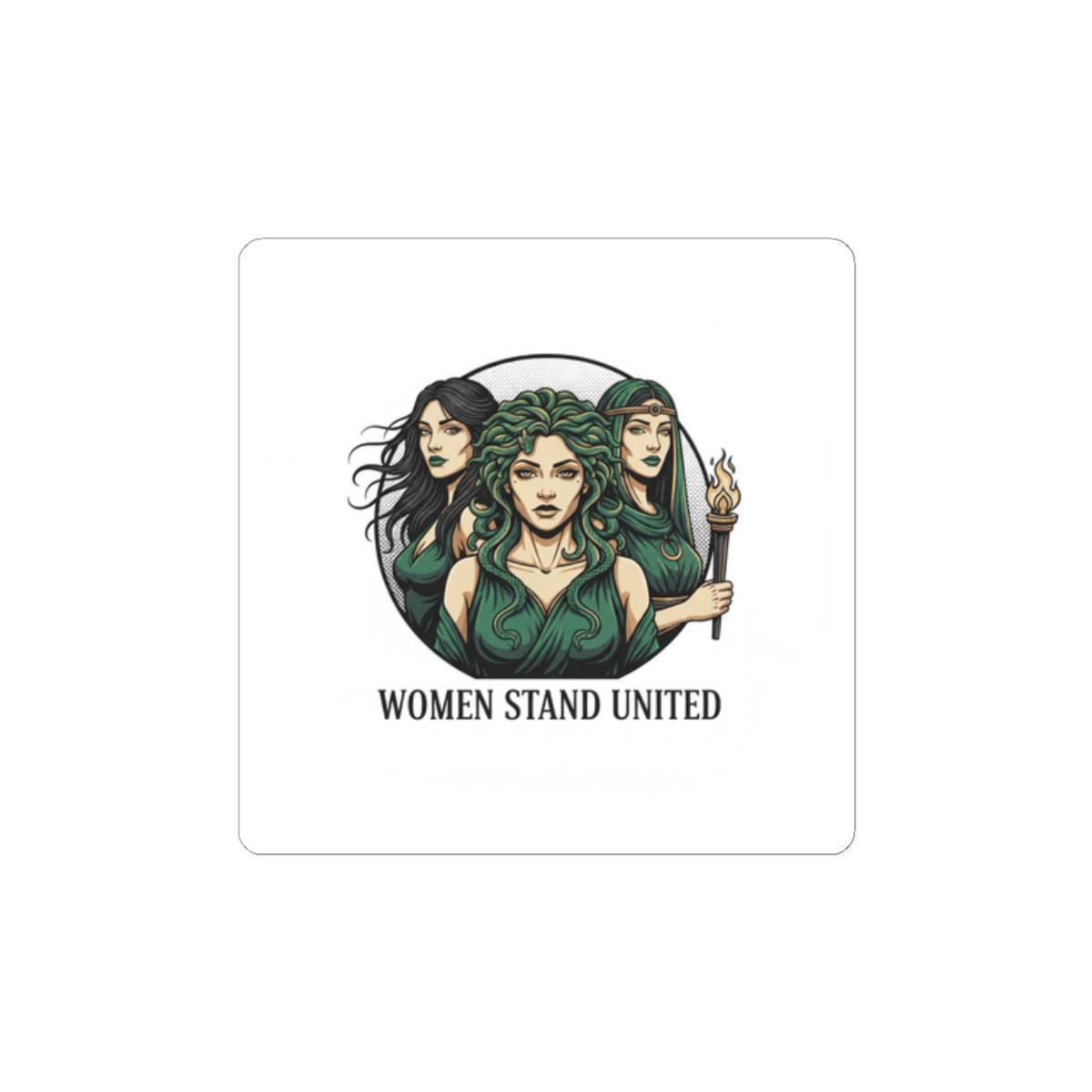Women Stand United Sticker | Mythic minimal, stoic philosophy art