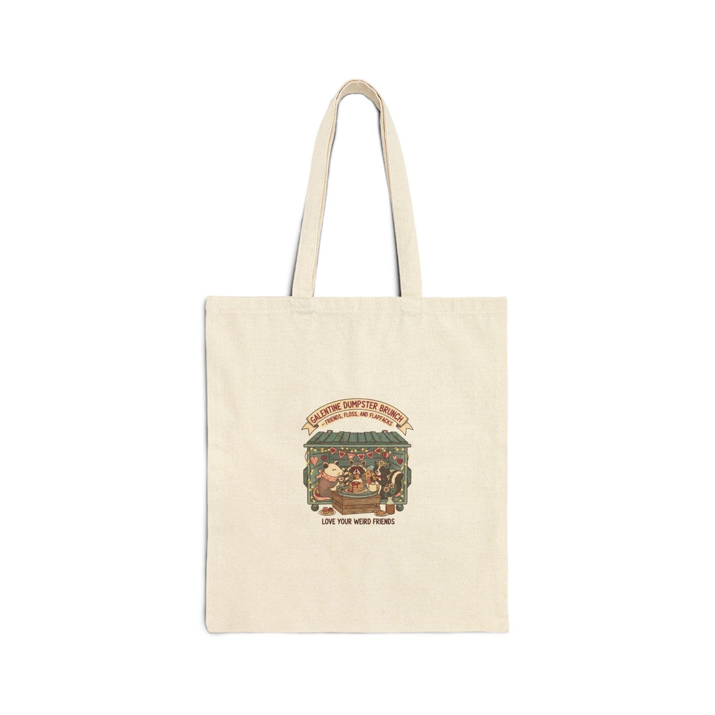 Galentine's Squad Brunch Tote, Cotton Canvas Tote | Female Friendship, Playful Script