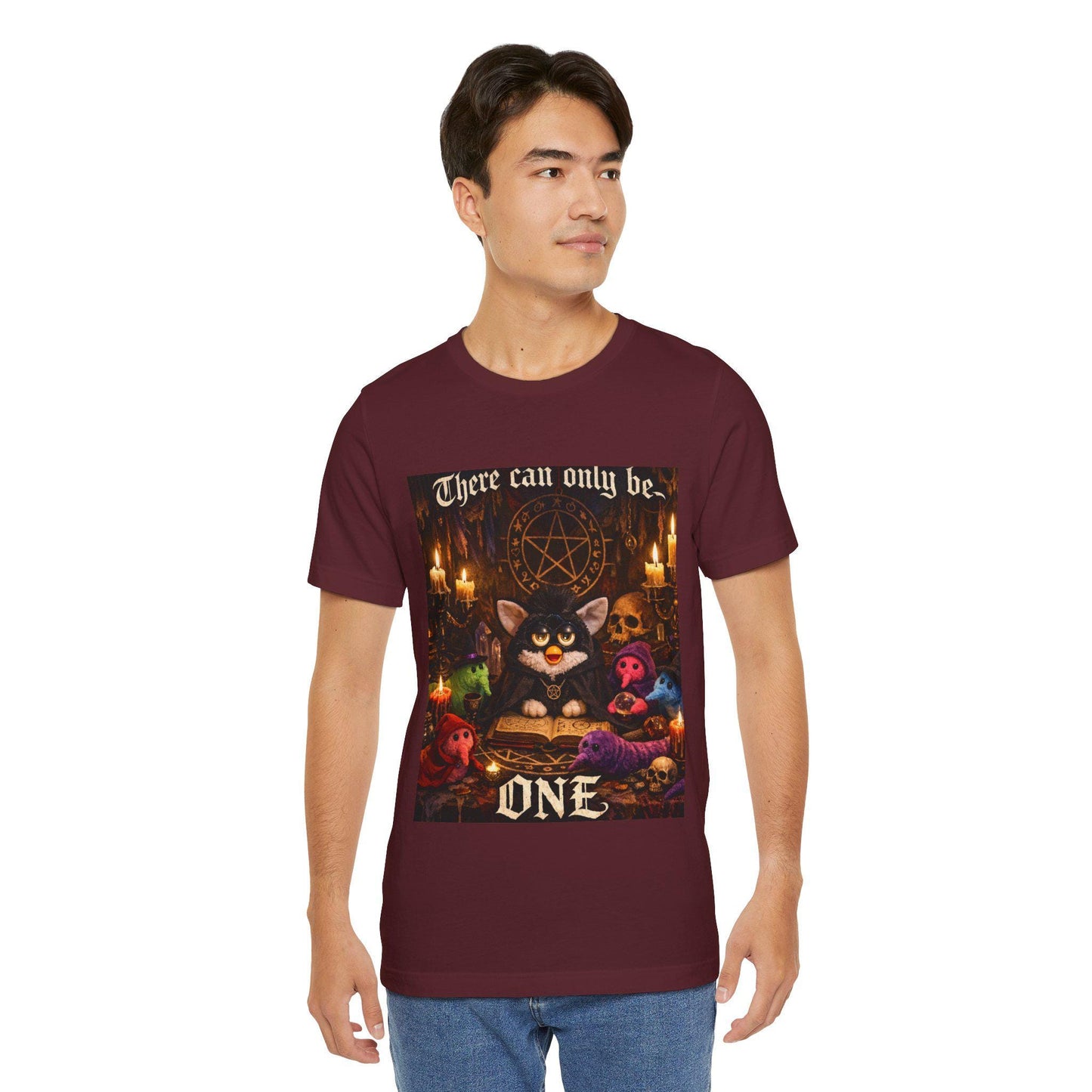 Occult Black Cat with Candles Tee | Witchy Cat Shirt