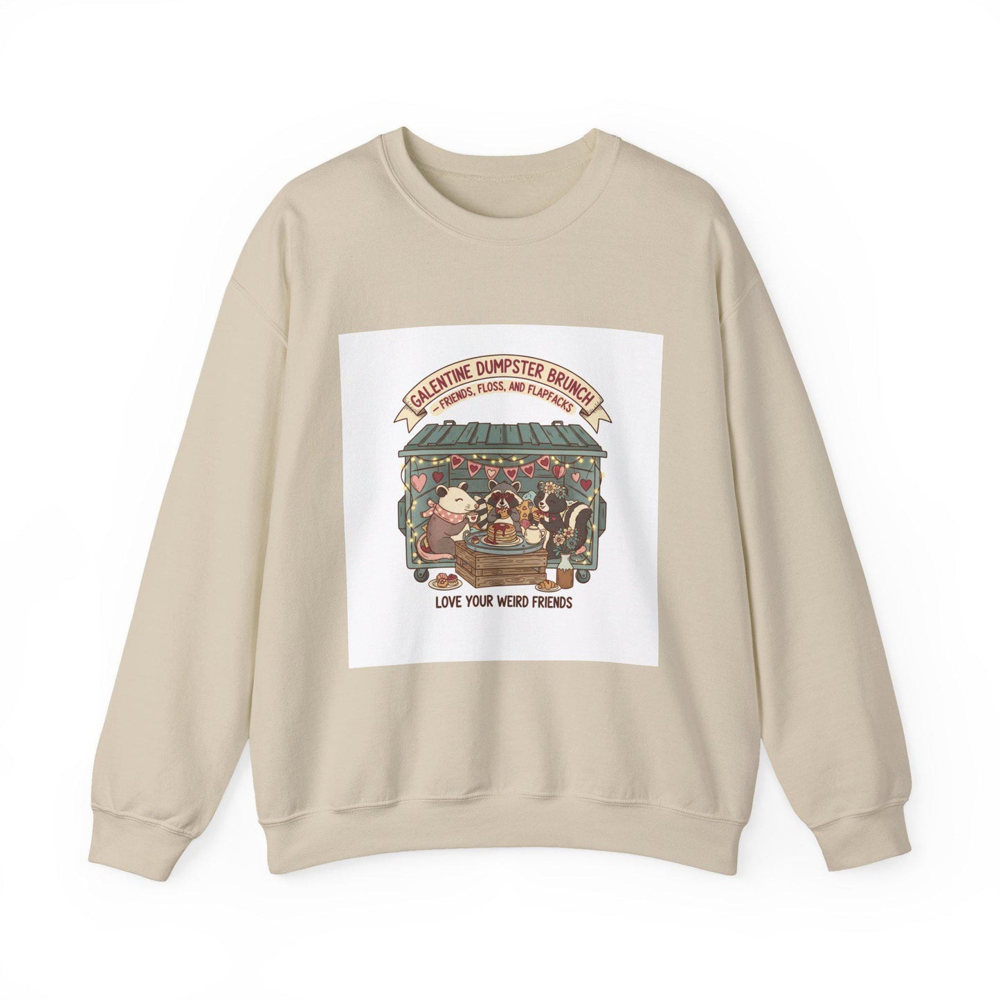 Dumpster Band Friends sweatshirt | Love Your Weird Friends crewneck