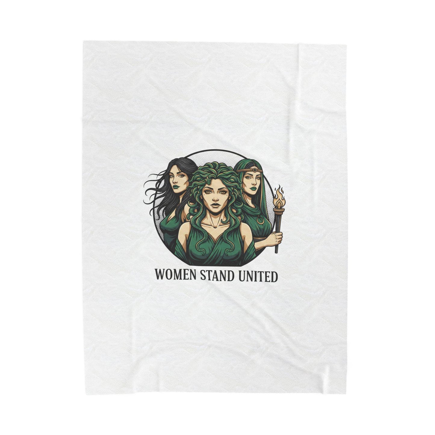 Women Stand United Blanket | Mythic Minimalism, stoic philosophy art