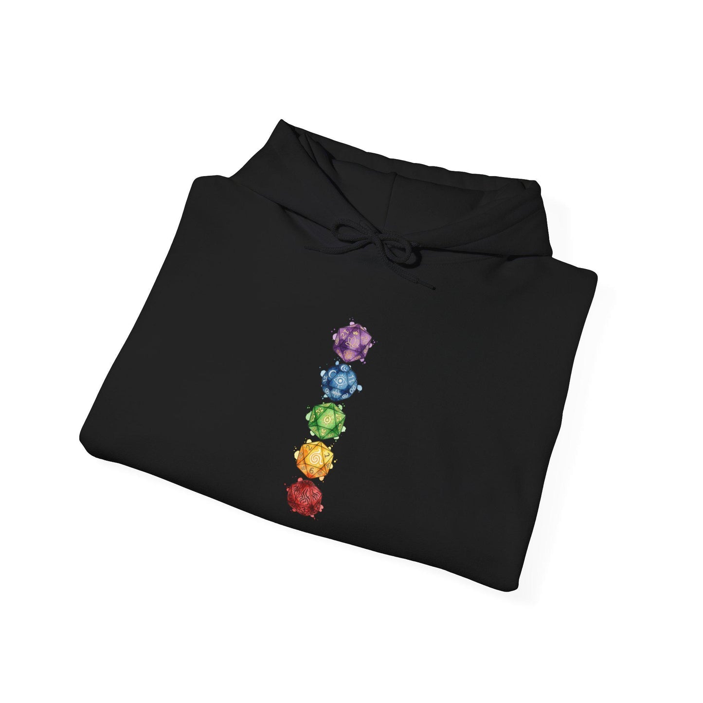 Chakra Gems Vertical Hoodie | Witchy Medieval Fantasy, Olde Style Quote