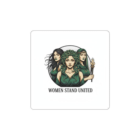 Women Stand United Sticker | Mythic minimal, stoic philosophy art