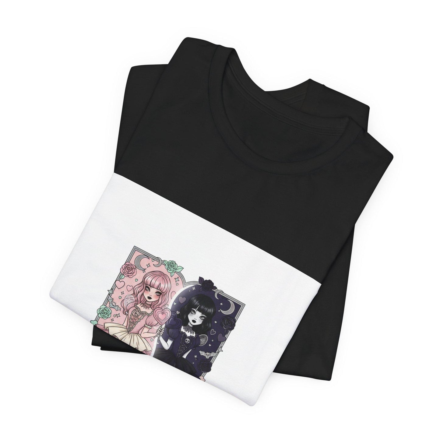 Galentine's Girly Goth Illustration Tee | Galentines T-Shirt