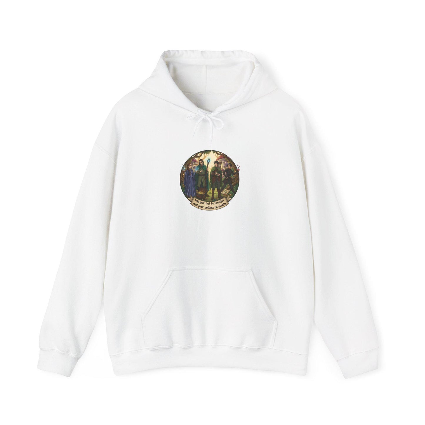 Olde Quest Humor Hoodie | witchy medieval fantasy, parchment typography