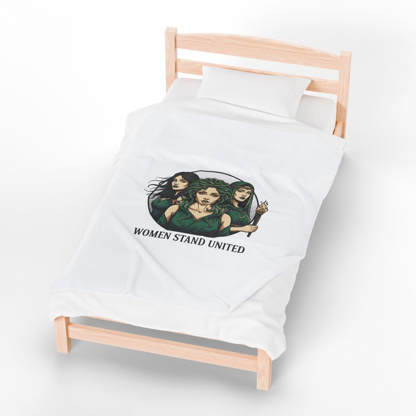Women Stand United Blanket | Mythic Minimalism, stoic philosophy art