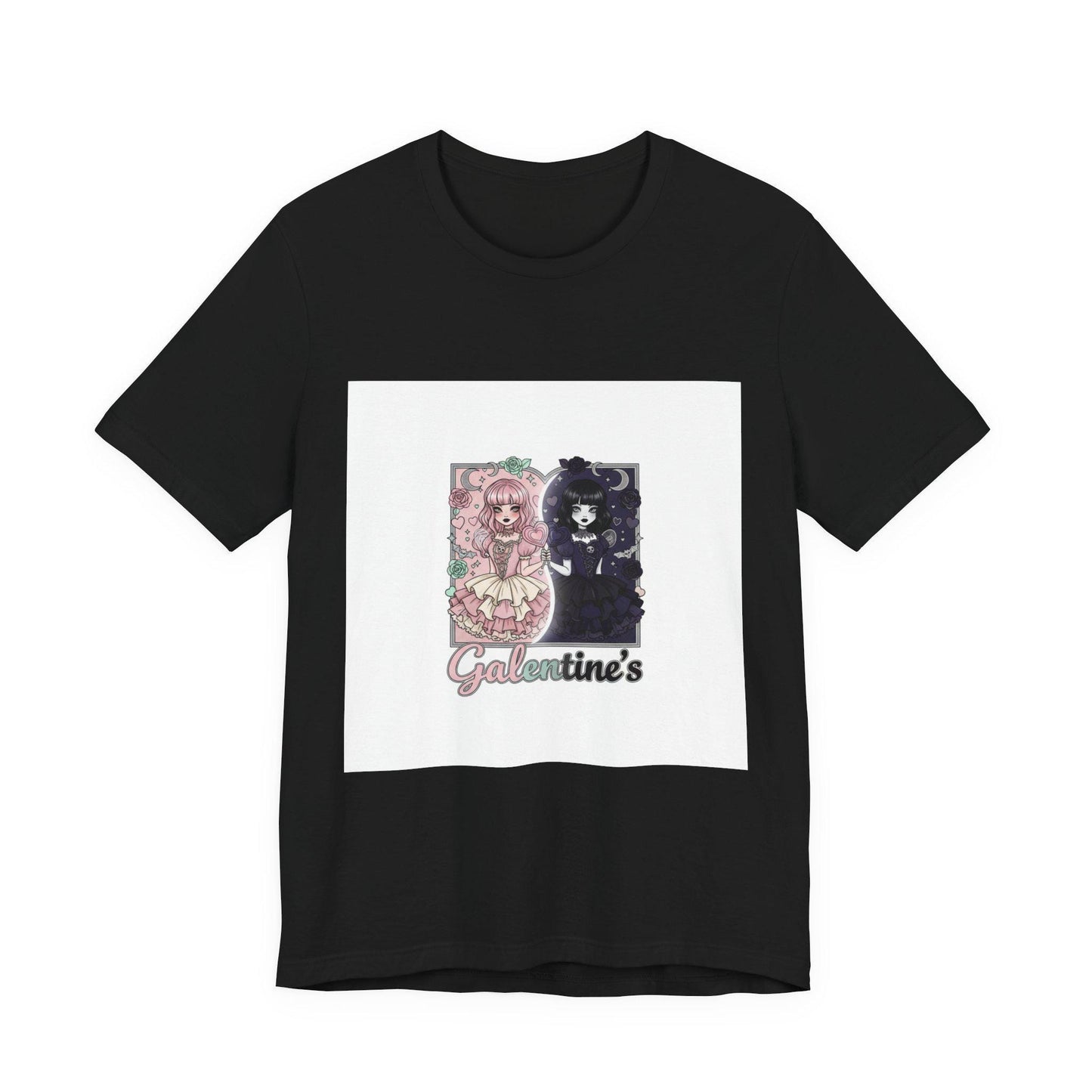 Galentine's Girly Goth Illustration Tee | Galentines T-Shirt