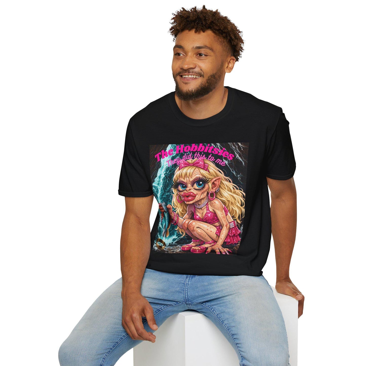 Grotesque Blonde Hobbit Girl T-Shirt | Horror Cute Fantasy Creature